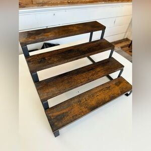 Rustic Brown and Black Shelf